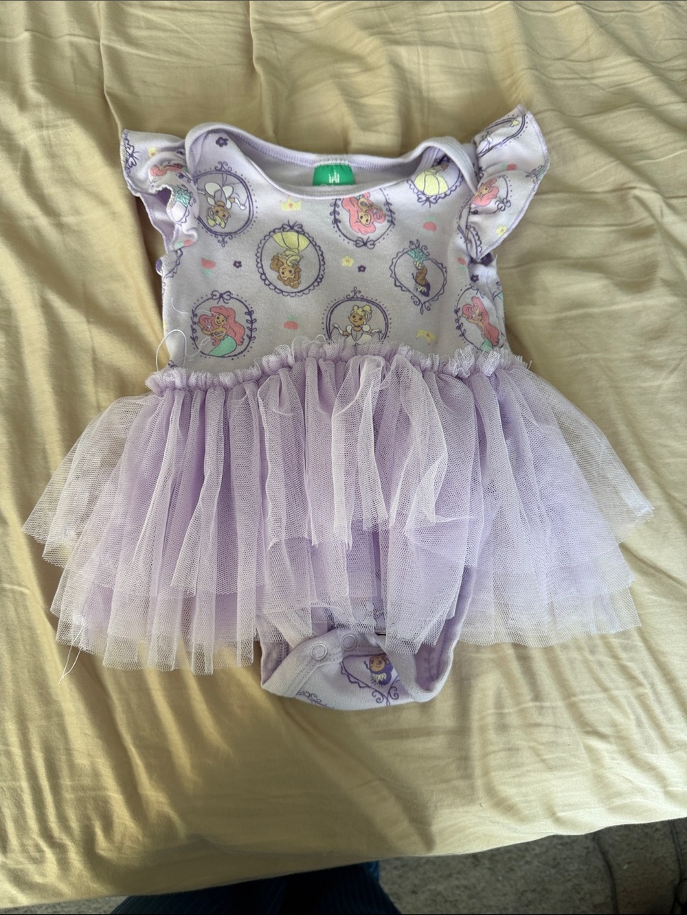 Disney Lavender Tulle Tutu One-Piece Bodysuit